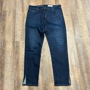 AG Adriano Goldschmied Jeans 32R The High Rise Stevie Ankle Slim Straight ankle